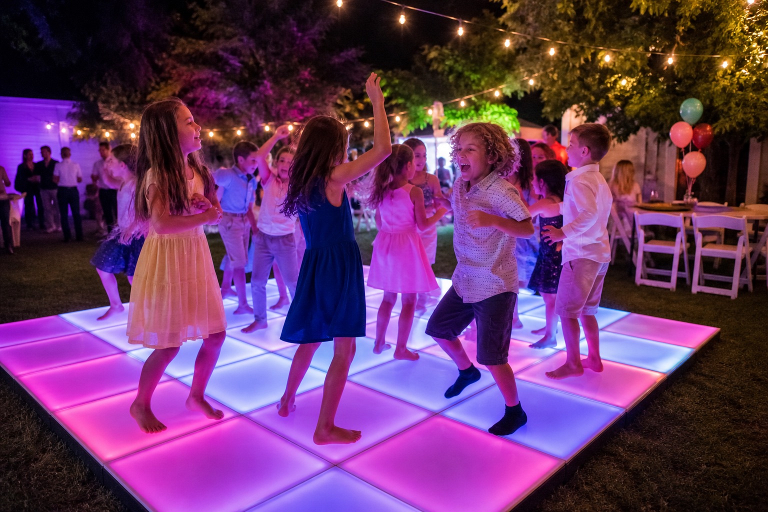 Dance Floor rental at a Grazie Mille event