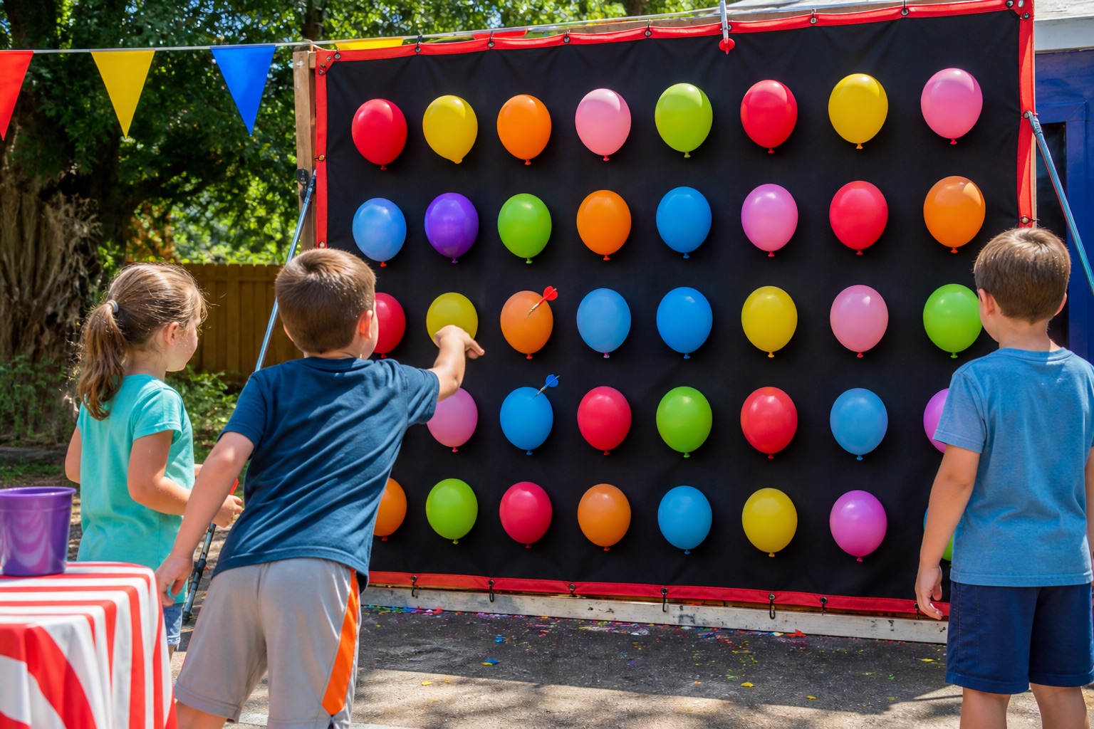 Dart Balloon Game rental at a Grazie Mille event