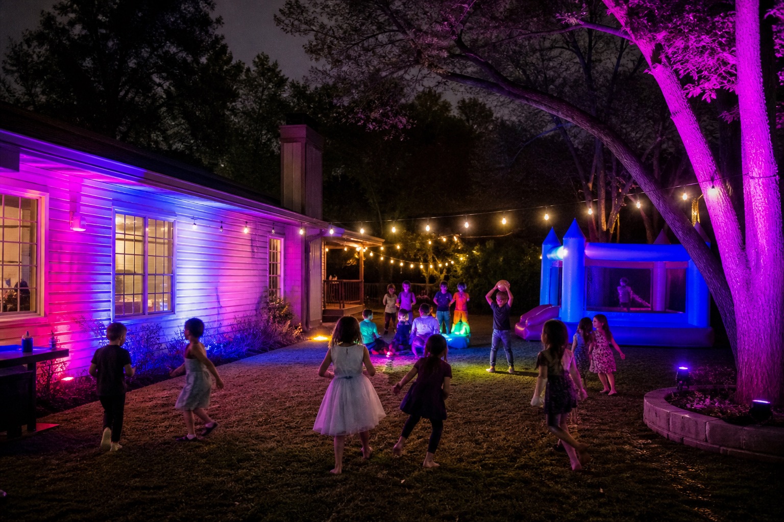 Smart Lighting rental at a Grazie Mille event