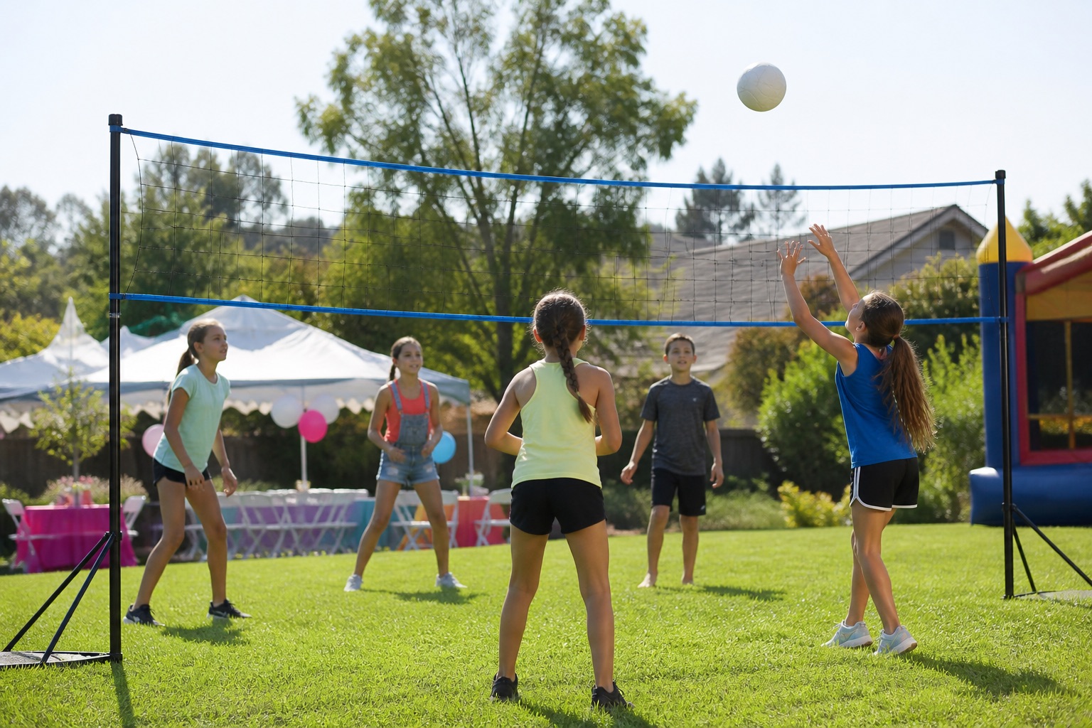 Volleyball Net rental at a Grazie Mille event